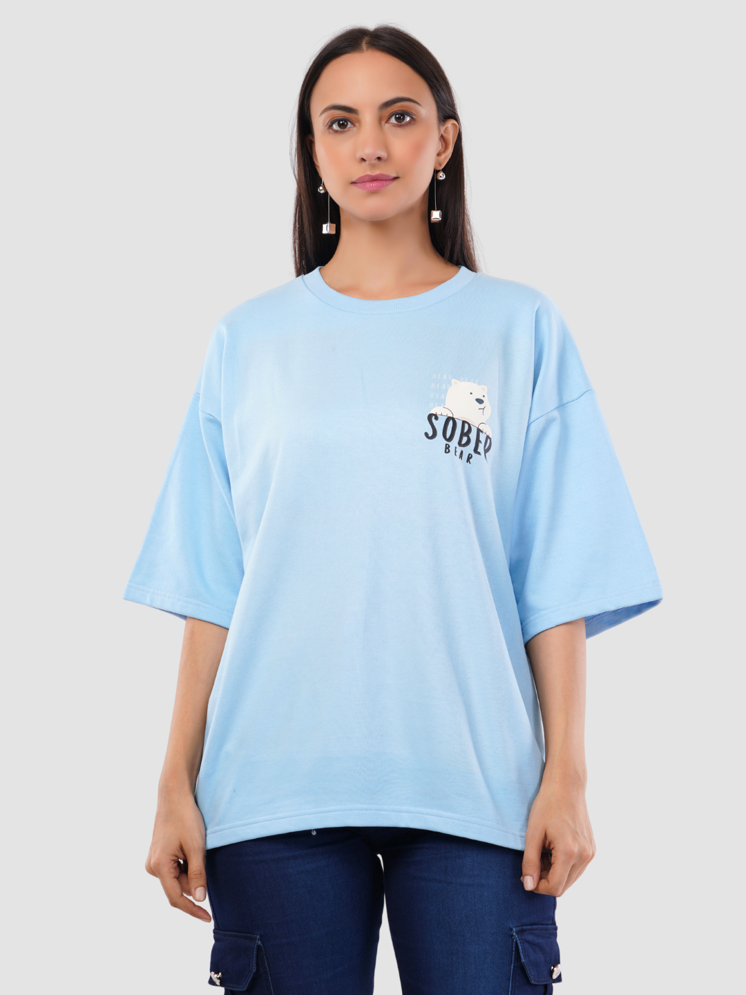 SOBER BEAR OVERSIZED T-SHIRT