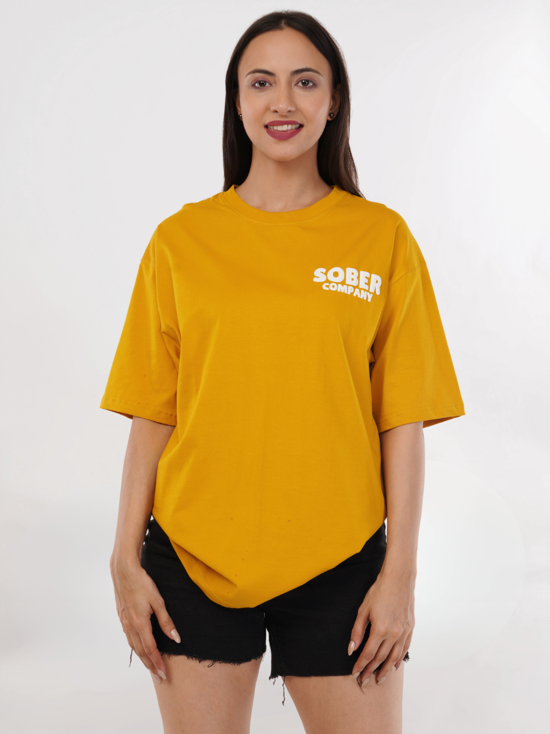 MUSTARD OVERSIZED T-SHIRT