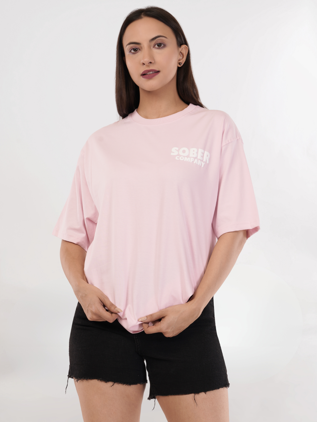 BABY PINK OVERSIZED T-SHIRT