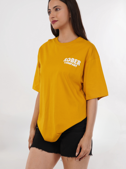 MUSTARD OVERSIZED T-SHIRT