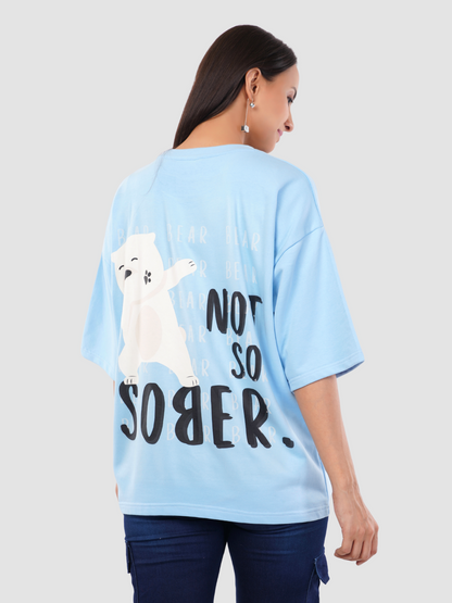 SOBER BEAR OVERSIZED T-SHIRT