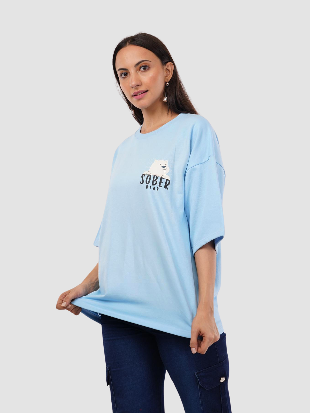 SOBER BEAR OVERSIZED T-SHIRT