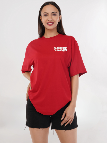 RED OVERSIZED T-SHIRT