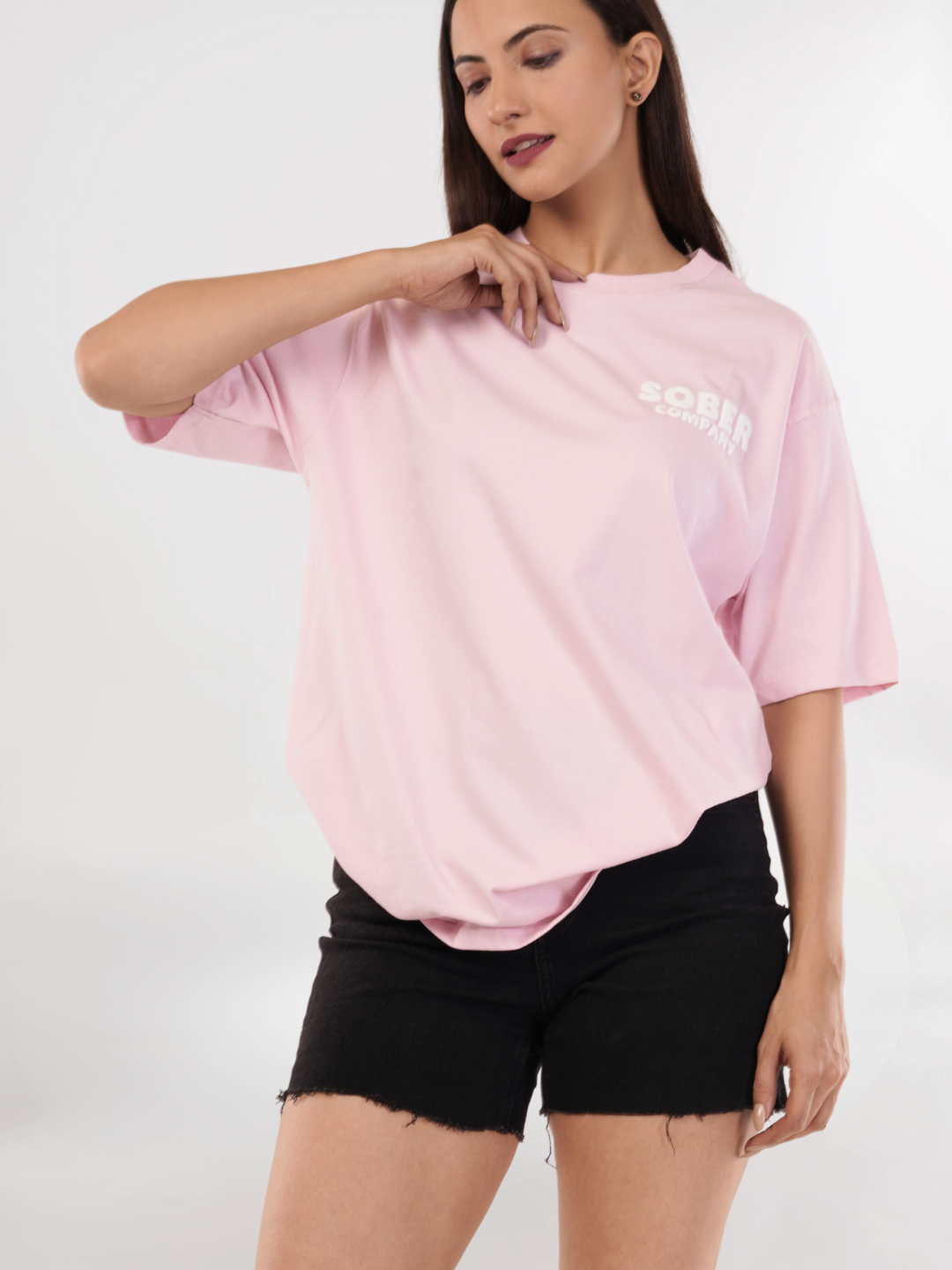 BABY PINK OVERSIZED T-SHIRT