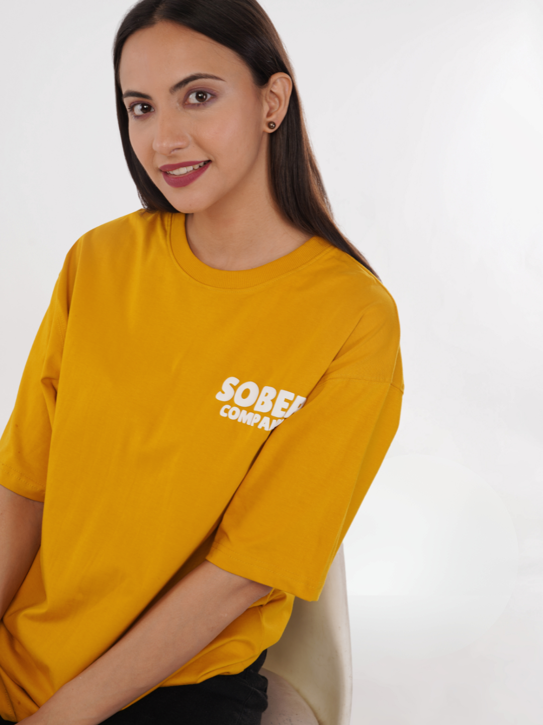 MUSTARD OVERSIZED T-SHIRT