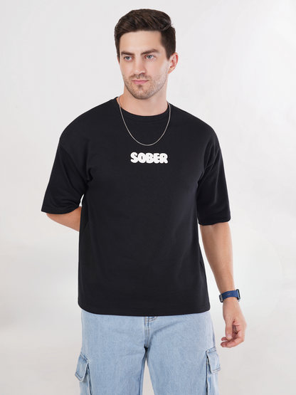 NEVER SOBER UP OVERSIZED T-SHIRT