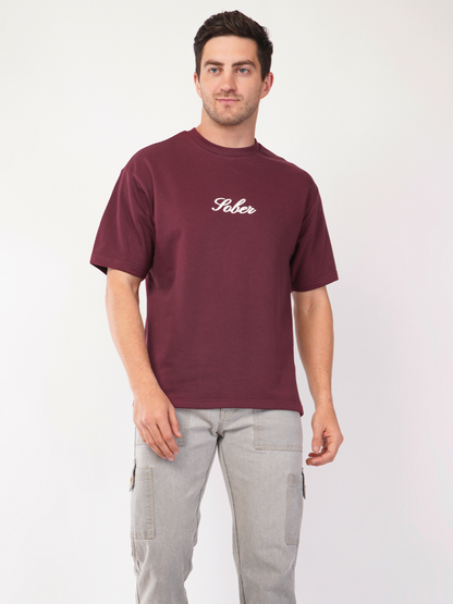 NOT GONNA BACK DOWN TERRY OVERSIZED T-SHIRT