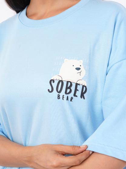 SOBER BEAR OVERSIZED T-SHIRT