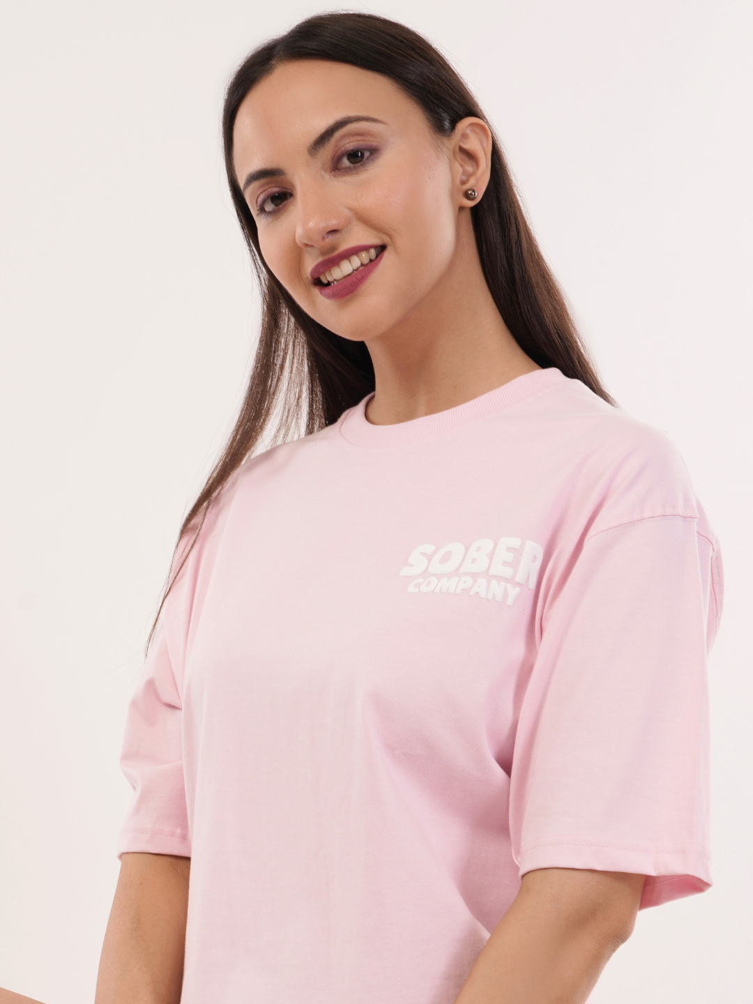 BABY PINK OVERSIZED T-SHIRT