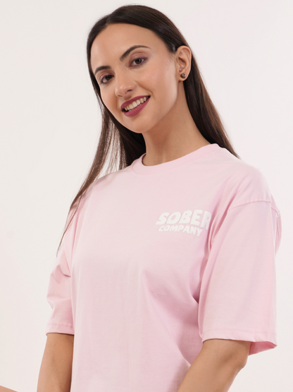 BABY PINK OVERSIZED T-SHIRT