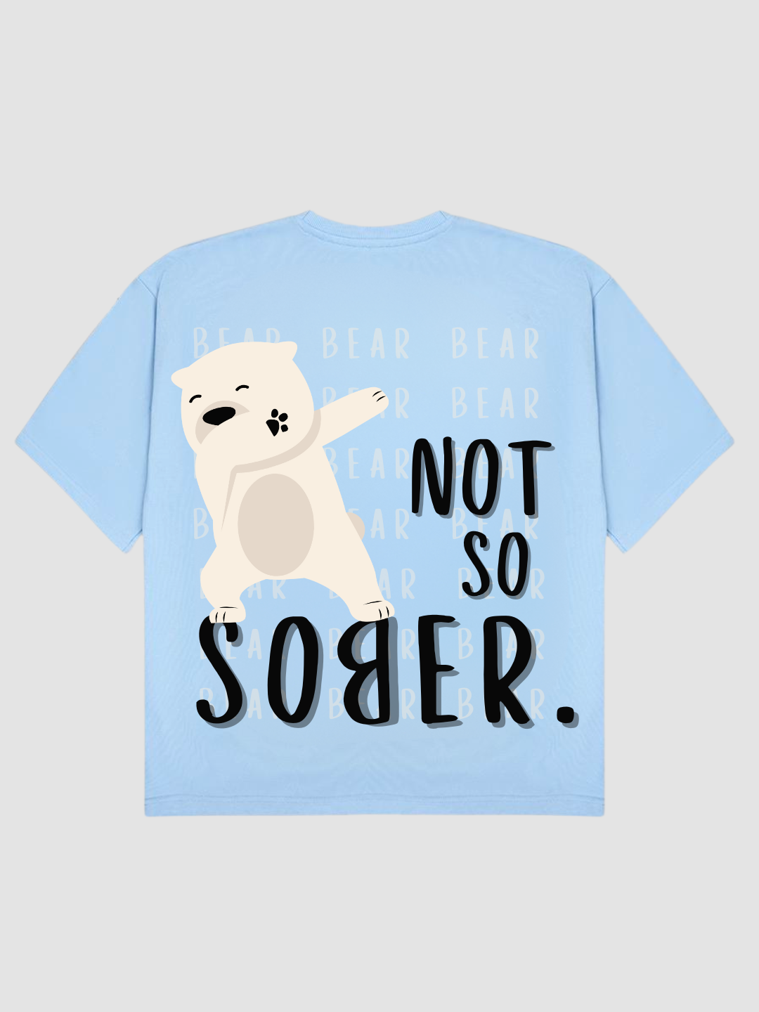 SOBER BEAR OVERSIZED T-SHIRT